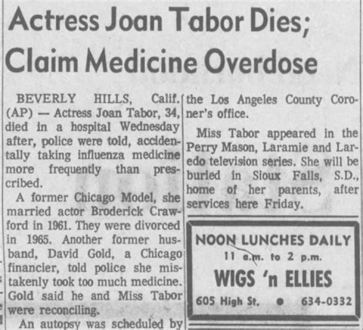 Joan Tabor Biography, Age, Height, Husband, Net Worth, Family