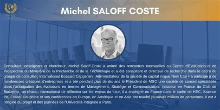 Michel Saloff Coste Biography, Age, Height, Wife, Net Worth, Family